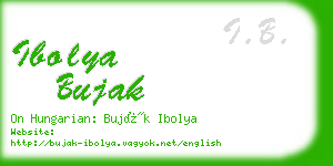 ibolya bujak business card